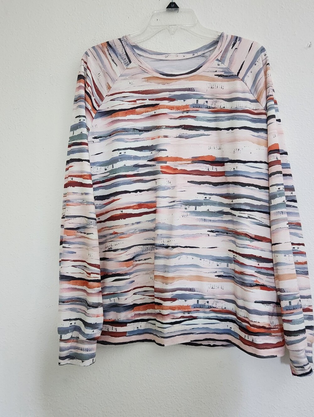 Multi-Stripe Watercolor Crewneck Sweatshirt - Multi